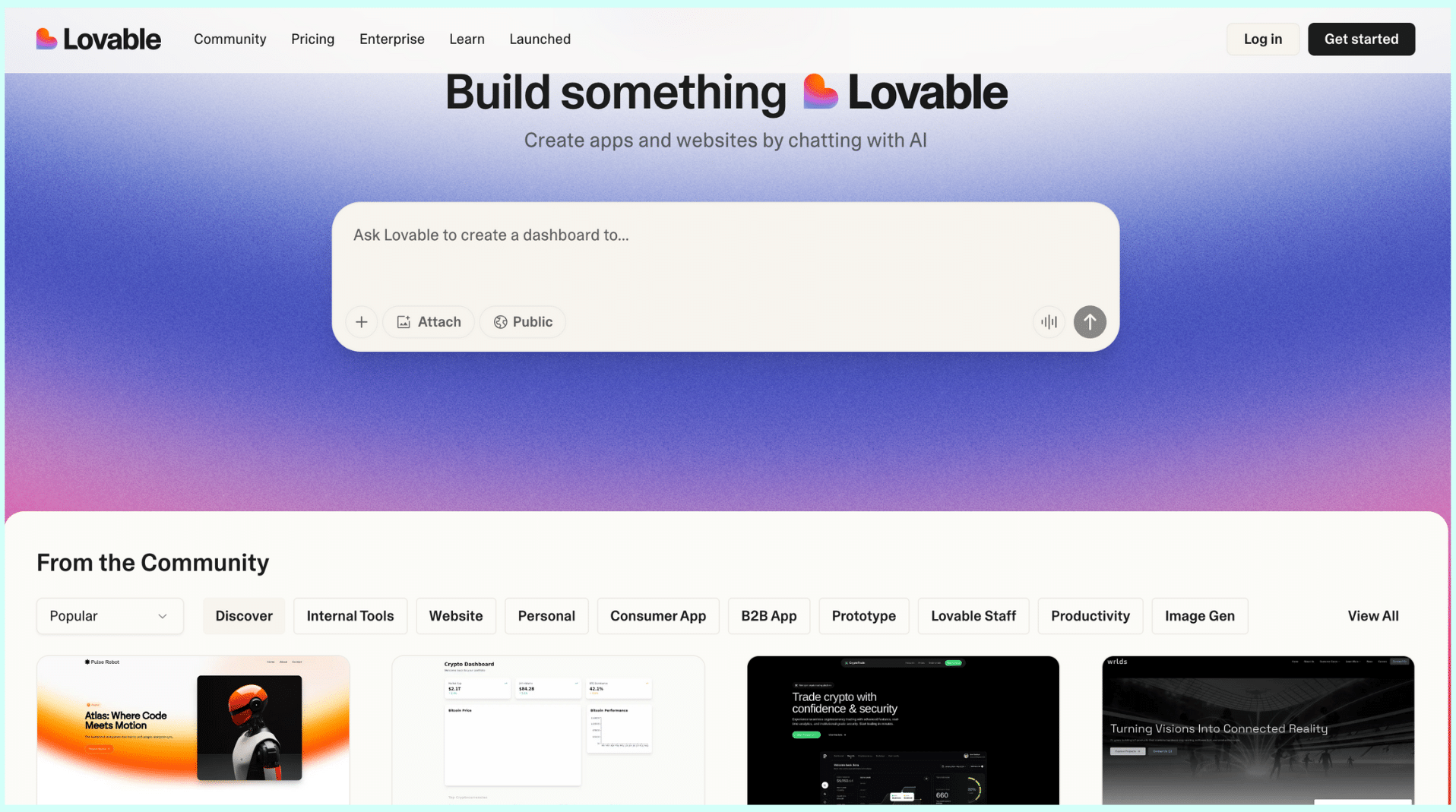 Crea aplicaciones en unos pocos clics con Lovable, la herramienta inteligente que pone el poder de la IA a trabajar para ti.