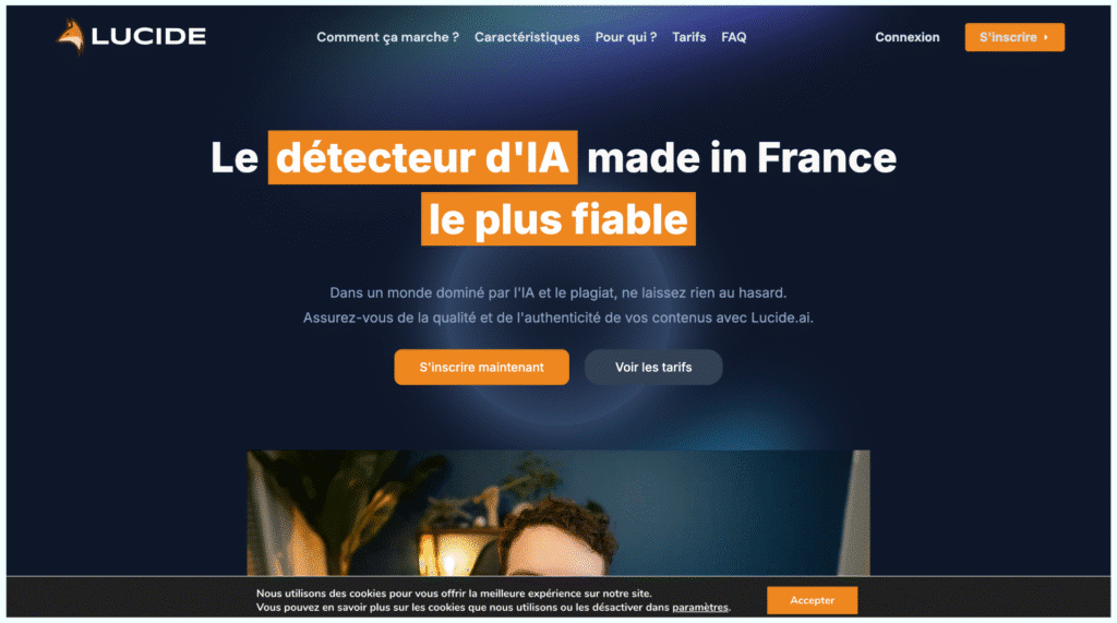 Lucide.ai analyse vos textes et détecte l’IA avec précision. Identifiez les contenus générés par intelligence artificielle en toute confiance.