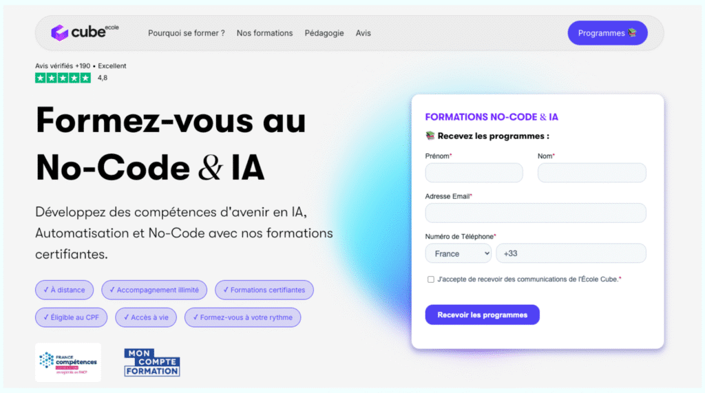 Top 5 formations pour maîtriser le No Code et l’automatisation