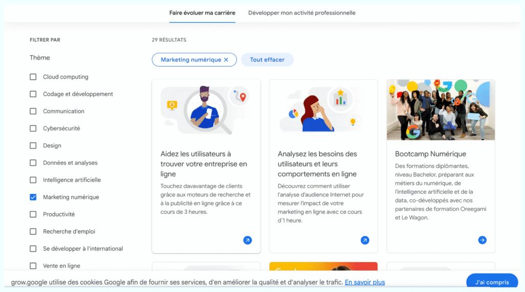 Top 8 des meilleures formations en marketing digital 2026 : Comparatif