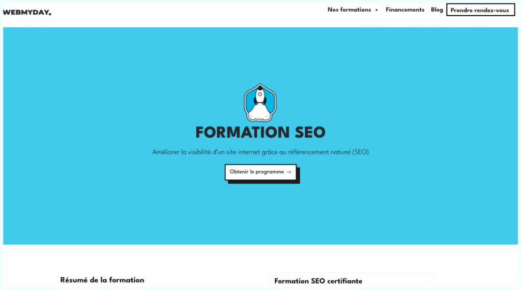 WebMyDay propose un apprentissage pratique, efficace et rapide. Les modules sont courts, dynamiques et conçus pour vous permettre d'obtenir des résultats concrets en peu de temps.