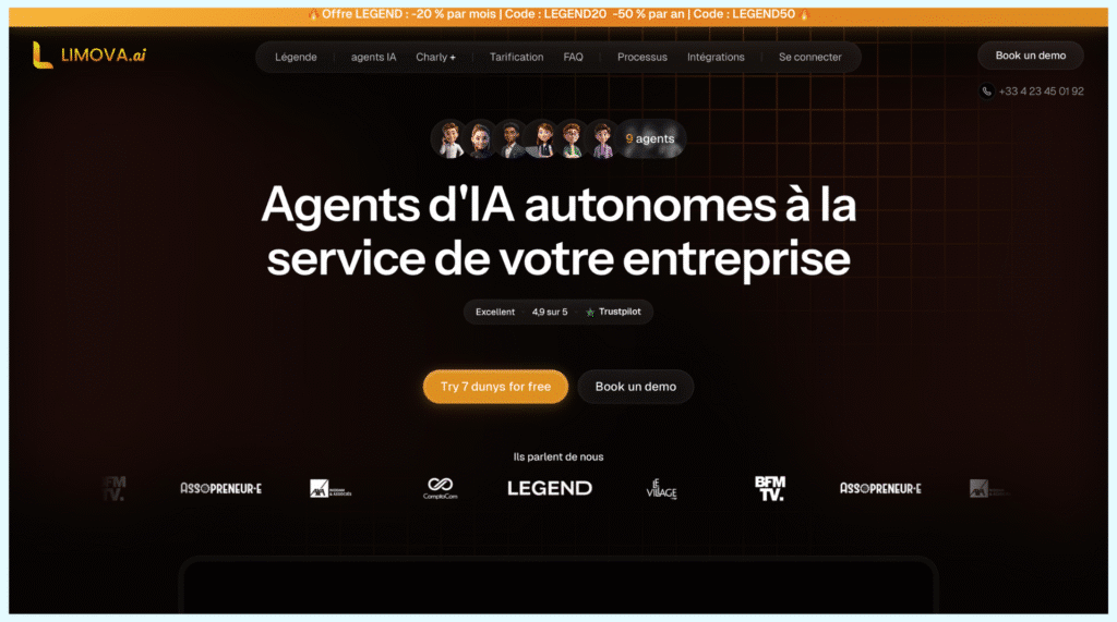 Top 10 agents IA en 2026 : comparatif et guide complet